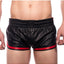 Prowler Red Leather Sport Shorts - Black/Red - XSmall