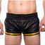 Prowler Red Leather Sport Shorts - Black/Yellow - XSmall