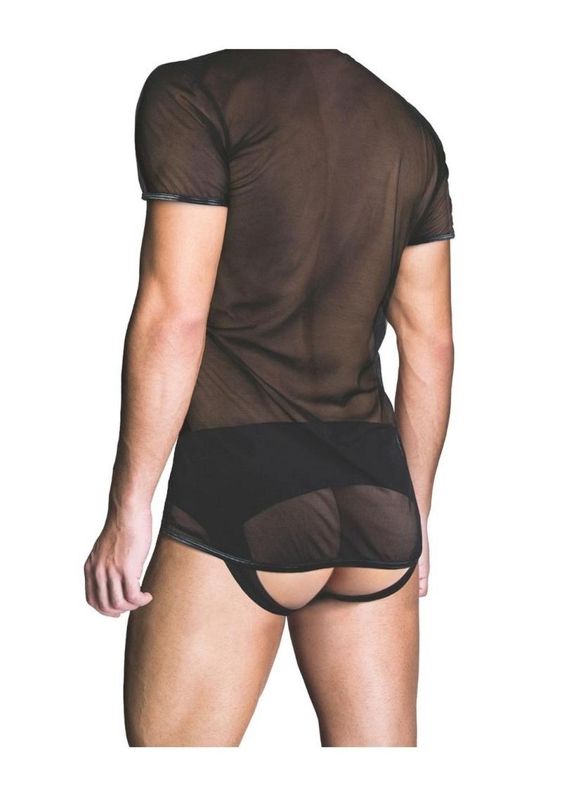 Prowler Red Mesh Tee Shirt - Black - Small