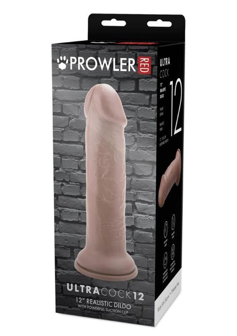 Prowler Red Ultra Cock Realistic Dildo - Caramel - 12in