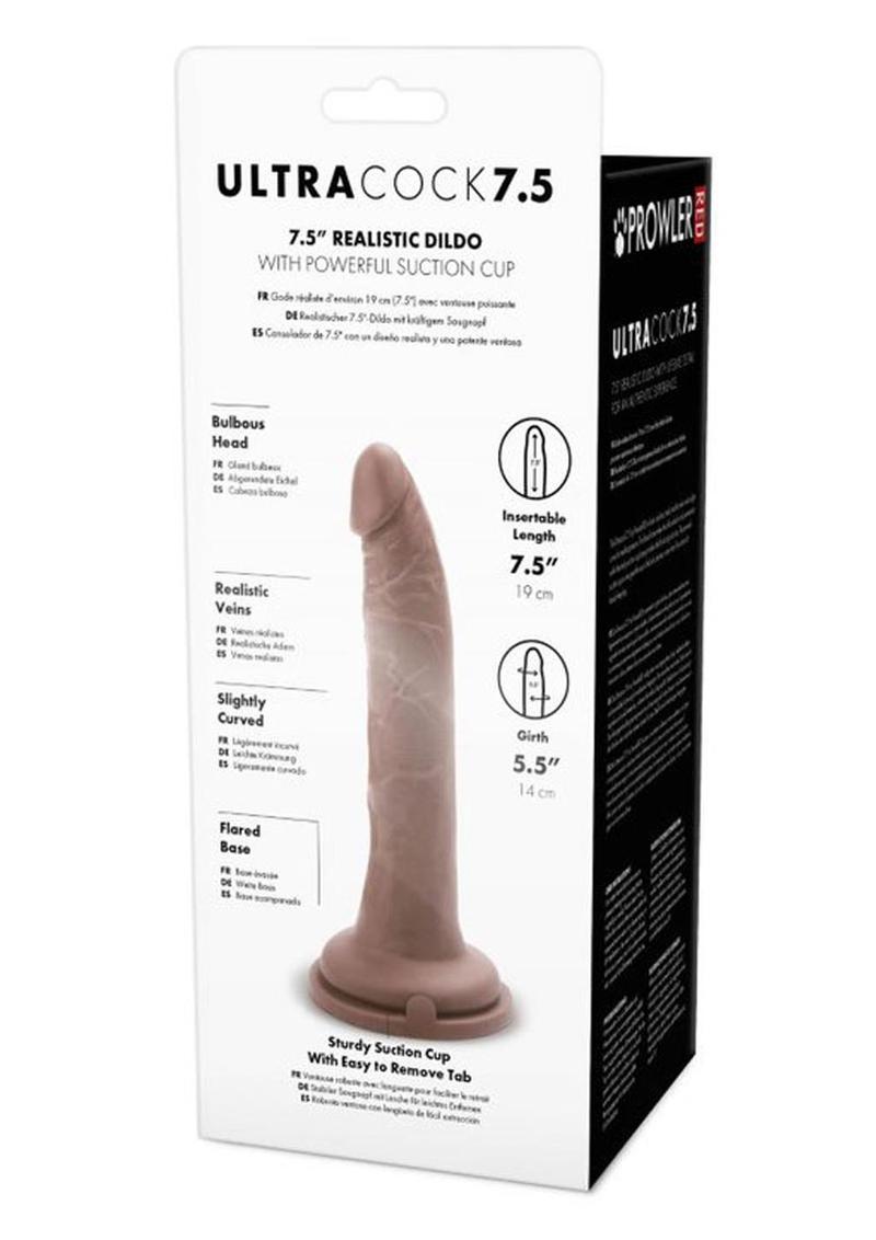 Prowler Red Ultra Cock Realistic Dildo - Caramel - 7.5in