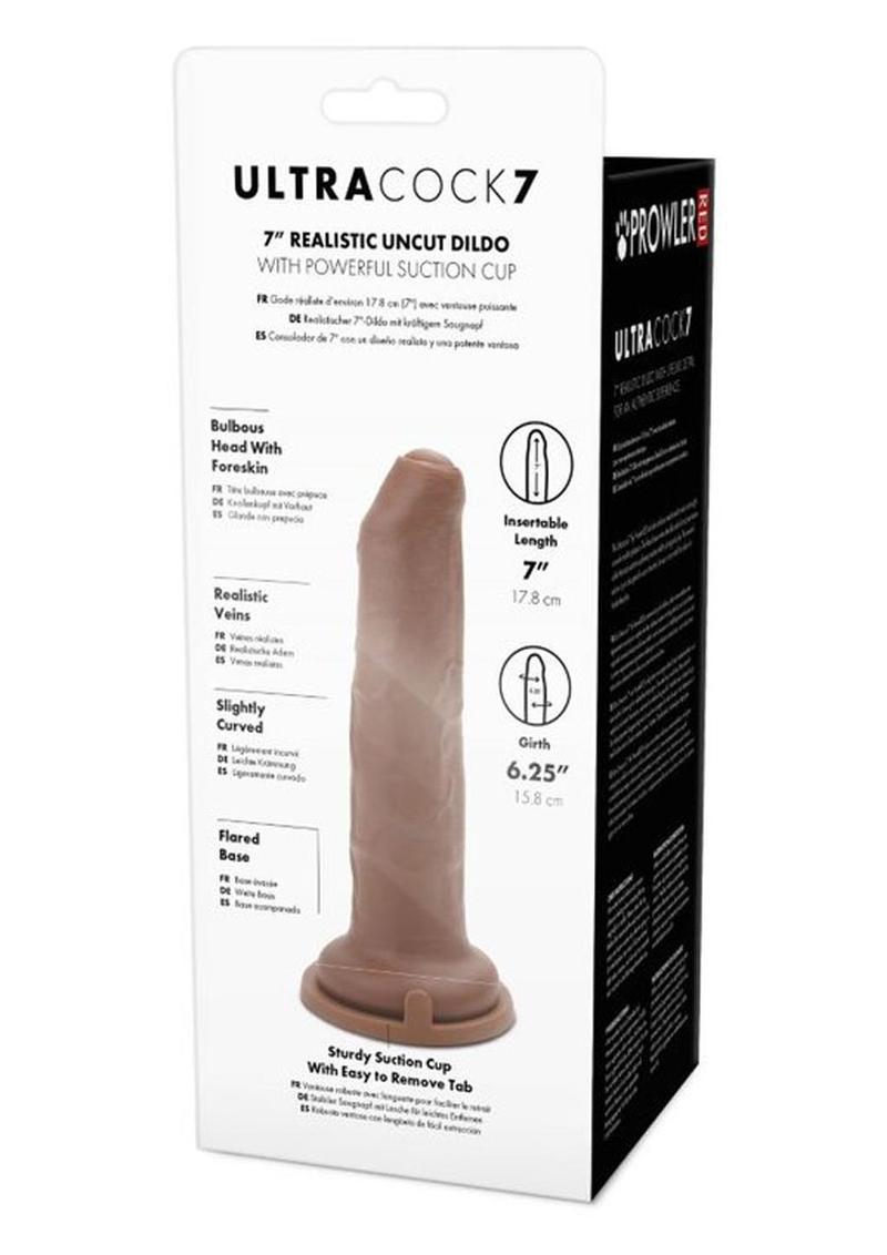 Prowler Red Uncut Ultra Cock Realistic Dildo - Caramel - 7in