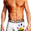 Prowler White Oversized Paw Trunk - Multicolor/Rainbow/White - XLarge
