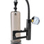 Pump Worx Pistol Grip Power Penis Pump - Black/Clear/Smoke