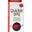 Quickie Gag Silicone Ball Gag Bondage - Red - Large