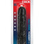 Quivering Cock Vibrating Dildo - Black - 8in