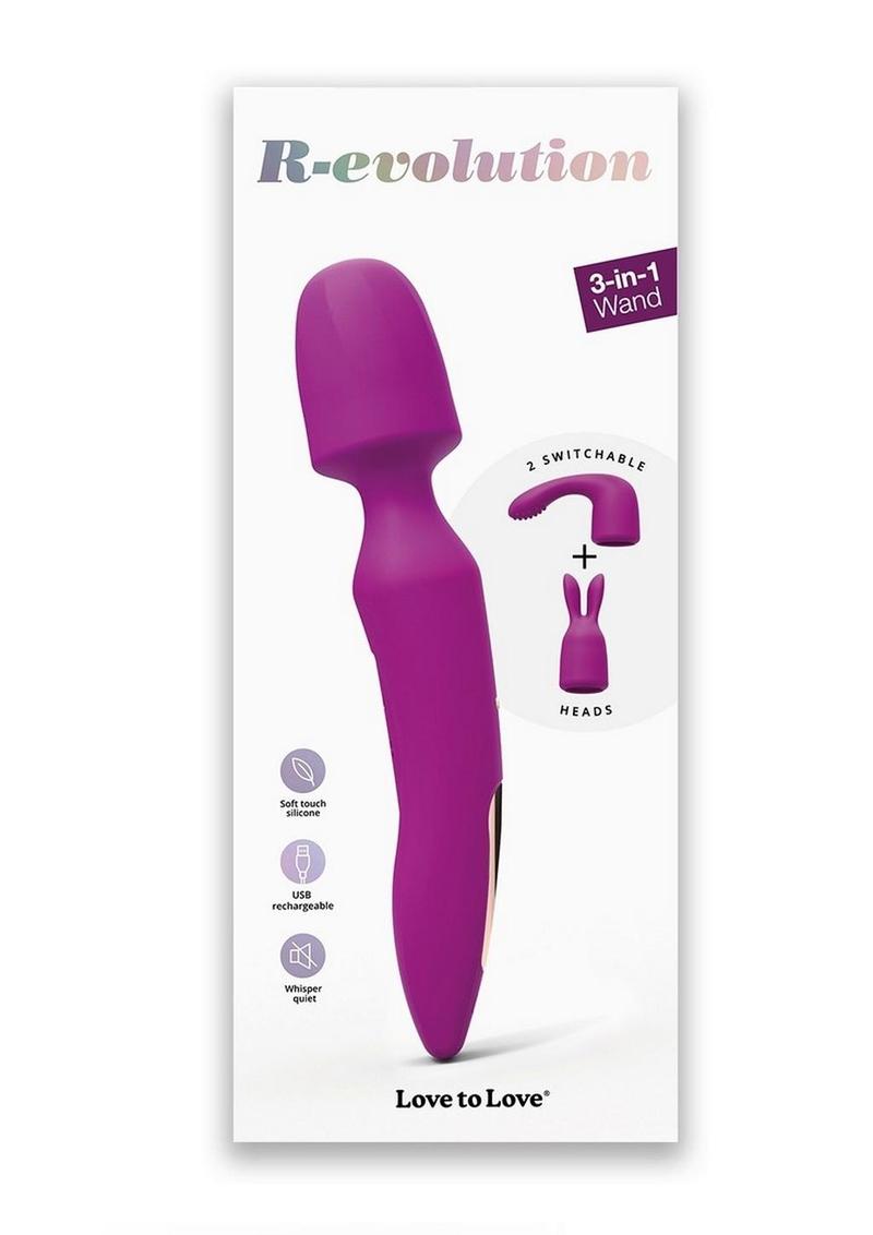 R-Evolution Rechargeable Silicone Rabbit Vibrator - Sweet Orchid