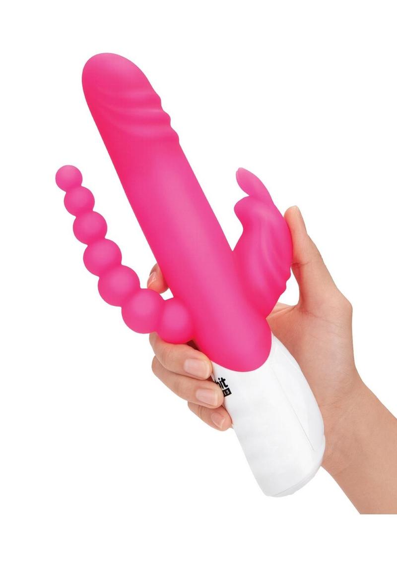 Rabbit Essential Silicone Rechargeable Double Penetration Rabbit Vibrator