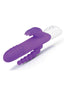 Rabbit Essential Silicone Rechargeable Double Penetration Rabbit Vibrator - Purple