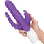 Rabbit Essential Silicone Rechargeable Double Penetration Rabbit Vibrator - Purple