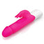 Rabbit Essentials Rechargeable Silicone Realistic Rabbit - Hot Pink/Pink