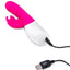 Rabbit Essentials Silicone Rechargeable Clitoral Suction Rabbit - Hot Pink/Pink