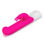 Rabbit Essentials Silicone Rechargeable Come Hither G-Spot Rabbit - Hot Pink/Pink