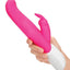 Rabbit Essentials Silicone Rechargeable G-Spot Rabbit Vibrator - Hot Pink/Pink