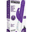 Rabbit Essentials Silicone Rechargeable G-Spot Thrusting Rabbit Vibrator - Purple