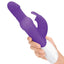 Rabbit Essentials Silicone Rechargeable Pearls Rabbit Vibrator - Purple