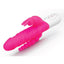Rabbit Essentials Silicone Rechargeable Slim Realistic Double Penetration Rabbit Vibrator - Hot Pink/Pink