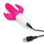 Rabbit Essentials Silicone Rechargeable Slim Realistic Double Penetration Rabbit Vibrator