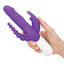Rabbit Essentials Silicone Rechargeable Slim Realistic Double Penetration Rabbit Vibrator