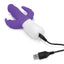 Rabbit Essentials Silicone Rechargeable Slim Realistic Double Penetration Rabbit Vibrator