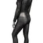 Radiance Crotchless Full Body Suit - Black - Plus Size/Queen