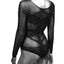 Radiance Long Sleeve Body Suit - Black