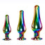 Rainbow Metal Anal Plug