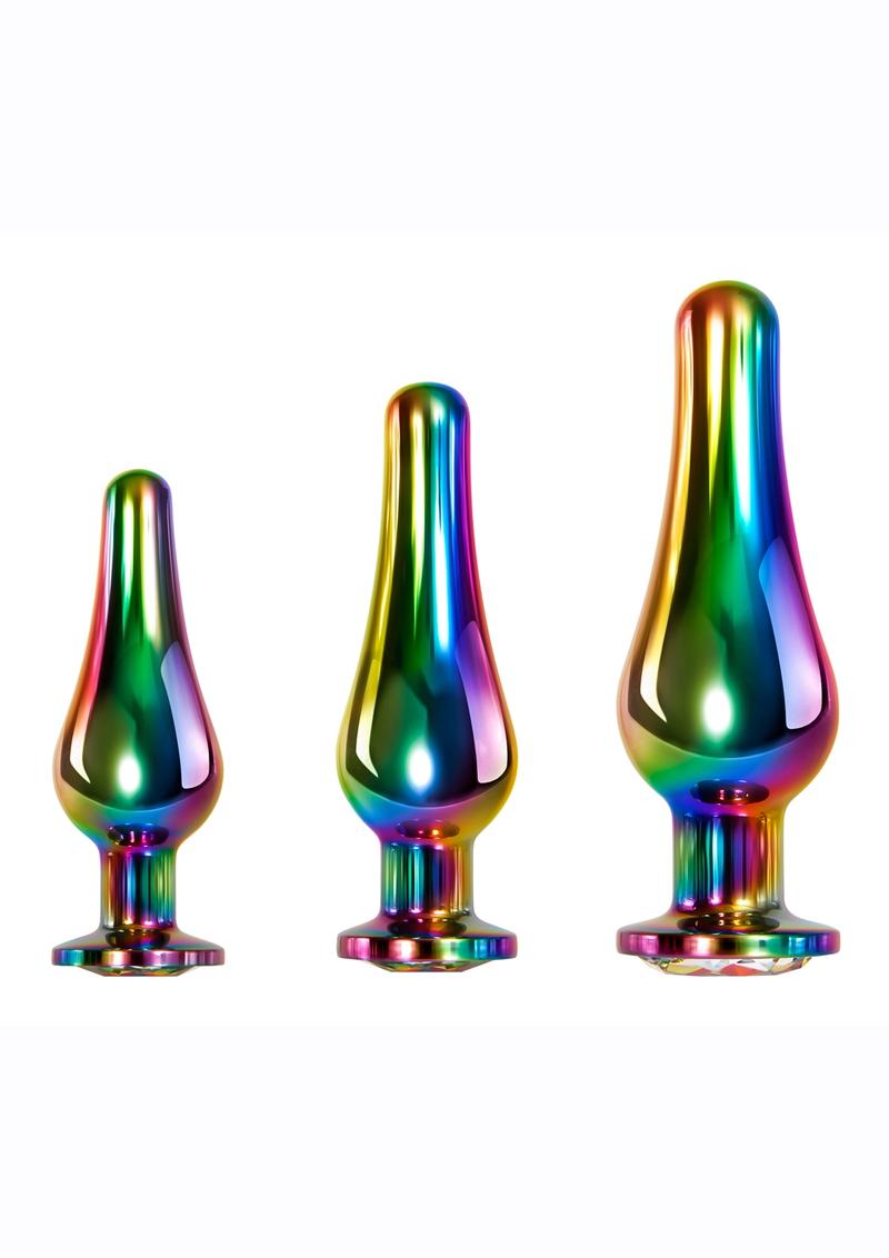 Rainbow Metal Anal Plug