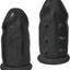Ram Extension Condoms Latex Extender Sleeves - Black - 2 Per Box