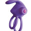Ram Silicone Vibrating Cock Ring - Purple