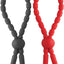 Ram Ultra Clinchers Silicone Cock Rings - Black/Red - 2 Each Per Pack
