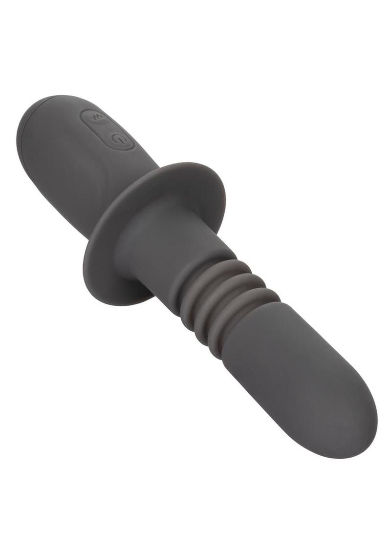 Ramrod Thrusting Rechargeable Silicone Anal Probe - Gray/Grey