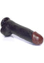 Rascal Chi Chi Larue's Black Balled Massive Cock Waterproof - Chocolate - 12in