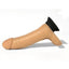Rascal Jock Brent Silicone Cock Dildo with Silicone Handle and Suction Cup Base - Vanilla - 8in