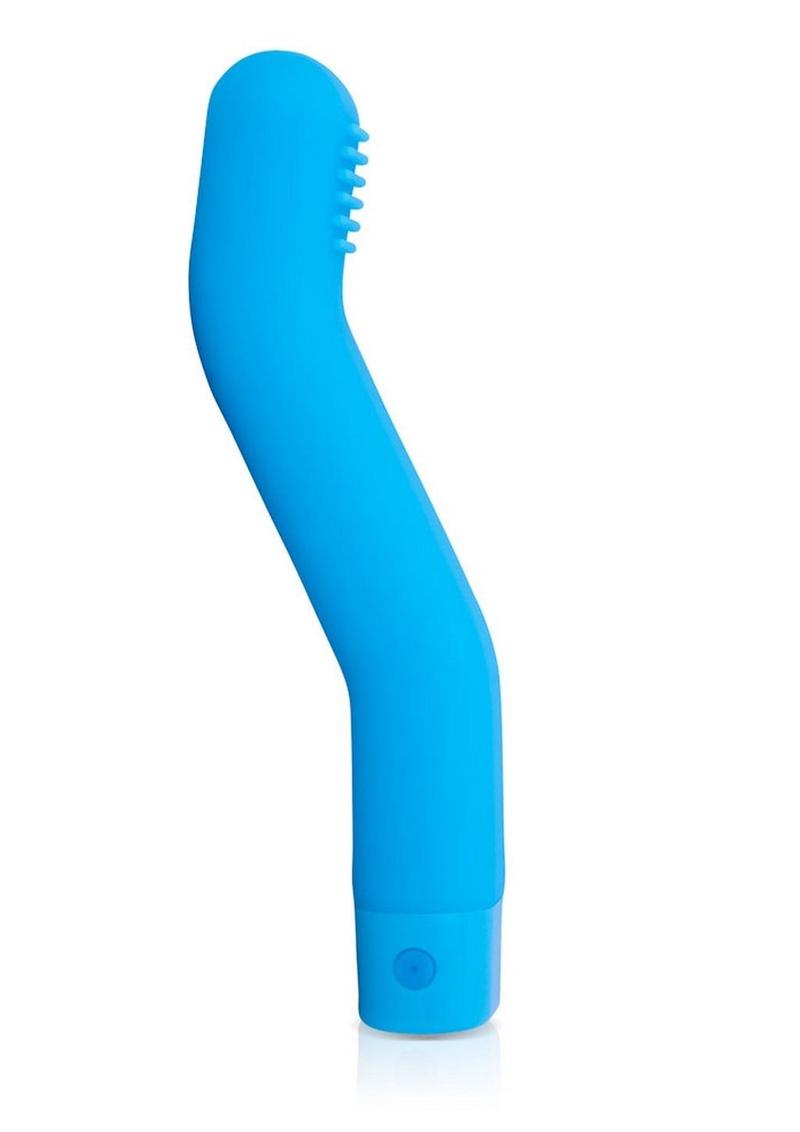 Reach It Silicone USB Rechargeable G-Spot Vibrator Waterproof - Blue