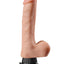 Real Feel Deluxe No. 1 Wallbanger Vibrating Dildo with Balls - Flesh/Vanilla - 6.5in