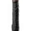 Real Feel Deluxe No. 12 Wallbanger Vibrating Dildo with Balls Waterproof - Black - 12in