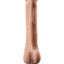 Real Feel Deluxe No. 12 Wallbanger Vibrating Dildo with Balls Waterproof