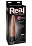 Real Feel Deluxe No. 3 Wallbanger Vibrating Dildo - Flesh/Vanilla - 7in