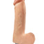 Real Feel Lifelike Toyz No. 2 Realistic Vibrating Dildo with Balls - Flesh/Vanilla - 8in