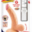 Real Skin All American Mini Whoppers Vibrating Dildo with Balls - Flesh/Vanilla - 5in