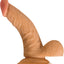 Real Skin All American Whoppers Dildo with Balls - Vanilla - 6.5in