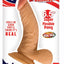 Real Skin All American Whoppers Dildo with Balls - Vanilla - 6.5in