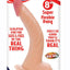 Real Skin All American Whoppers Dildo with Balls - Flesh/Vanilla - 8in