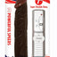 Real Skin All American Whoppers Vibrating Dildo Latin - Chocolate - 7in