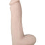 Real Supple Poseable Dildo with Balls - Vanilla - 7.75in