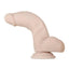 Real Supple Poseable Dildo with Balls - Vanilla - 7in