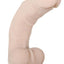 Real Supple Poseable Dildo with Balls - Vanilla - 9.5in