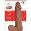 Realcocks Dual Layered #2 Bendable Dildo - Brown/Caramel - 7in