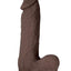 Realcocks Dual Layered #2 Bendable Dildo - Chocolate - 7in